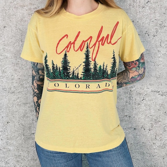 70's Vintage Colorado Travel Destination Tee Shirt T-Shirt