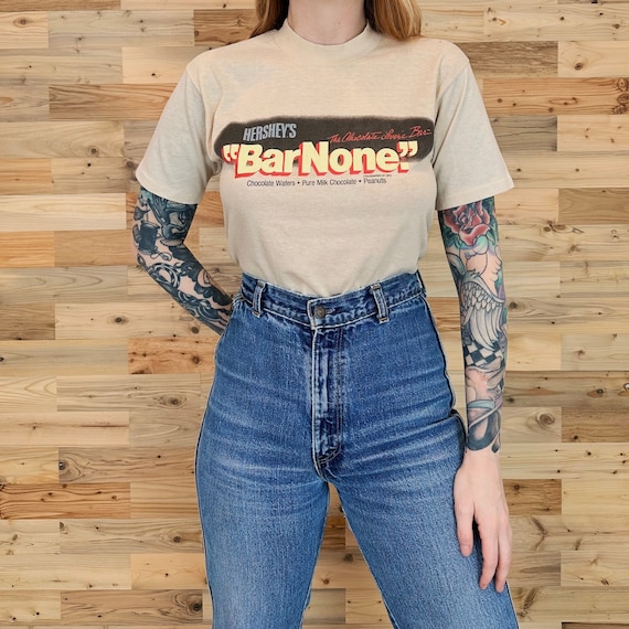 Vintage Hershey's BarNone 80's Soft and Thin Vintage Tee Shirt T-Shirt