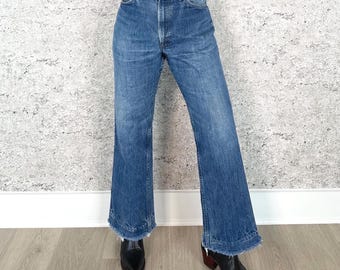 1970's Levi's Orange Tab Vintage 517 Boot Cut Jeans / Size 34