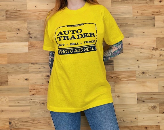 80's Vintage Auto Trader Magazine Car Ad Tee Shirt T-Shirt