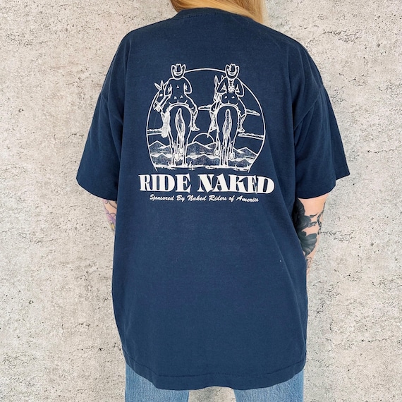 Vintage Ride Naked Sun Your Buns Funny Tee Shirt T-Shirt