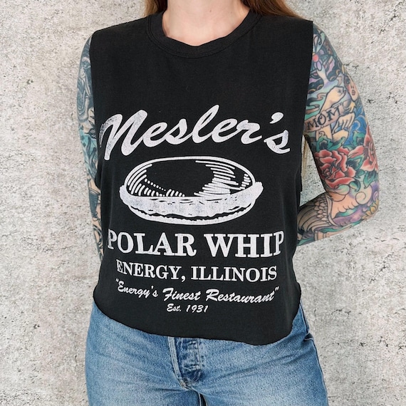 Nesler's Polar Whip Sleeveless Cropped Vintage Tee Shirt T-Shirt
