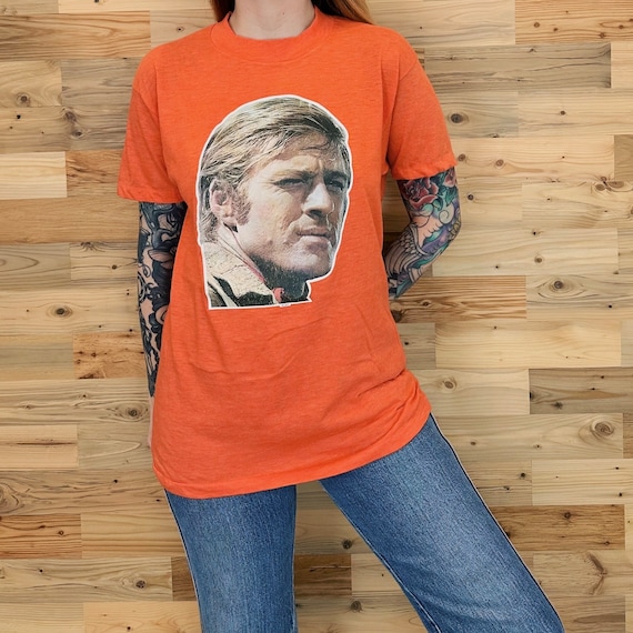 Vintage Robert Redford Soft Thin Retro Tee Shirt