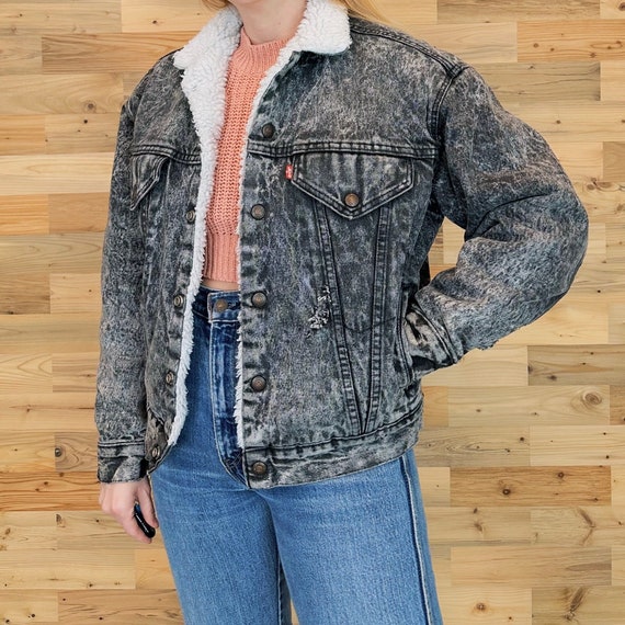 Levi's 80's Vintage Sherpa Lined Denim Jean Jacket - image 1