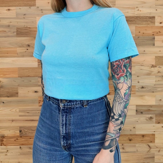 Vintage Soft Basic Single Stitch T Shirt