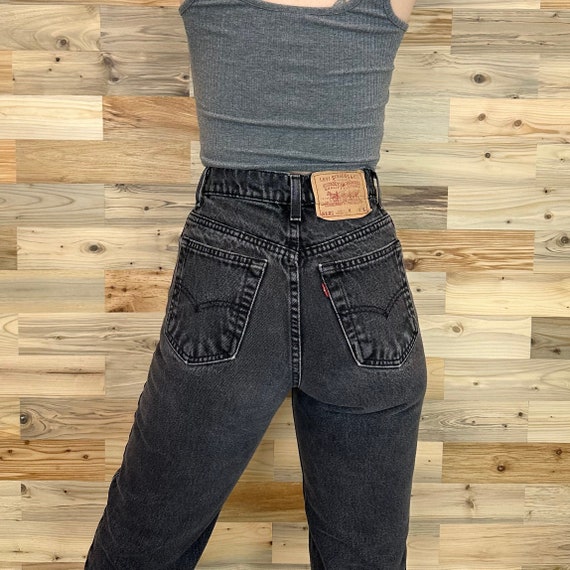 Levi's 512 Black Vintage Jeans / Size 22 XXS