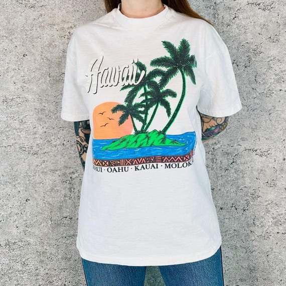 90's Hawaii Vintage Travel Nature Destination Tee Shirt T-Shirt