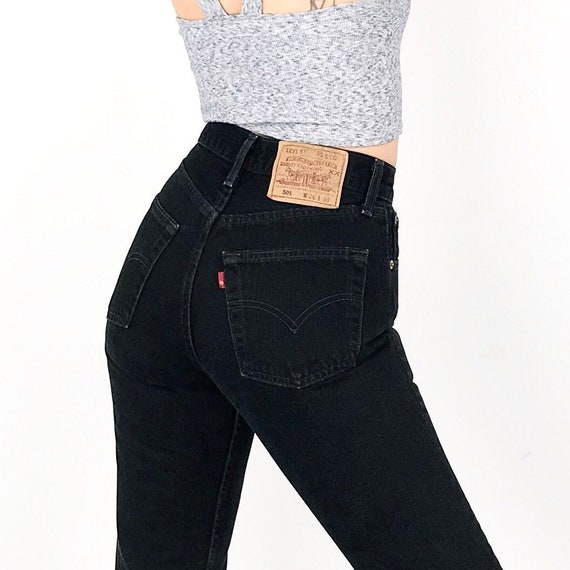Levi's 501 Black Jeans / Size 24