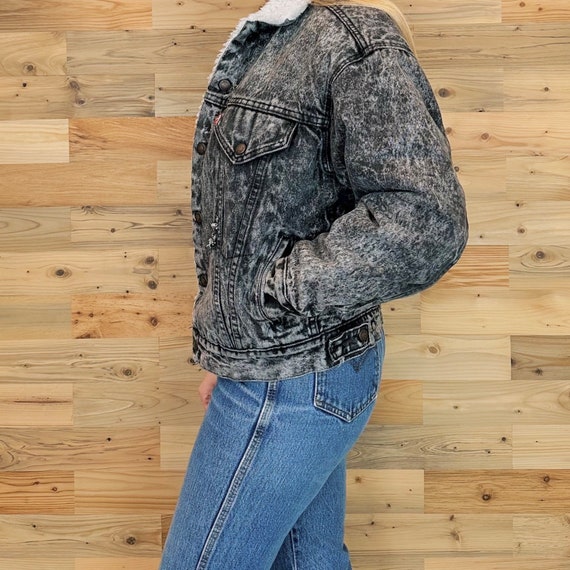 Levi's 80's Vintage Sherpa Lined Denim Jean Jacket - image 3