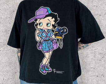 90's Betty Boop Photographer Tourist Vintage Tee Shirt T-Shirt