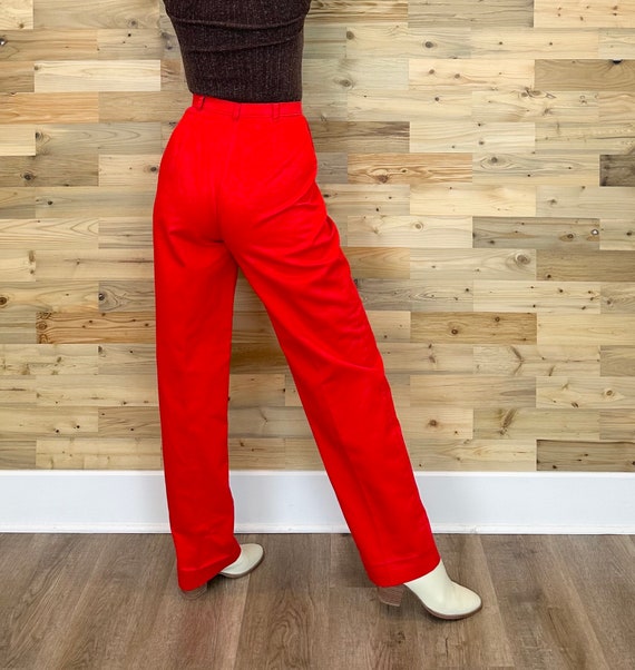 Levi's Vintage Red Pleated Trouser Pants / Size 26 27 - Etsy