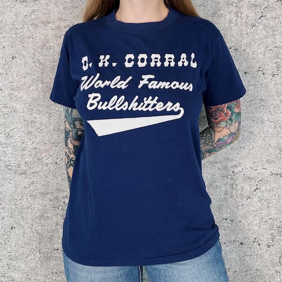 80's World Famous Bullshitters O.K. Corral Soft Vintage Tee Shirt T-Shirt