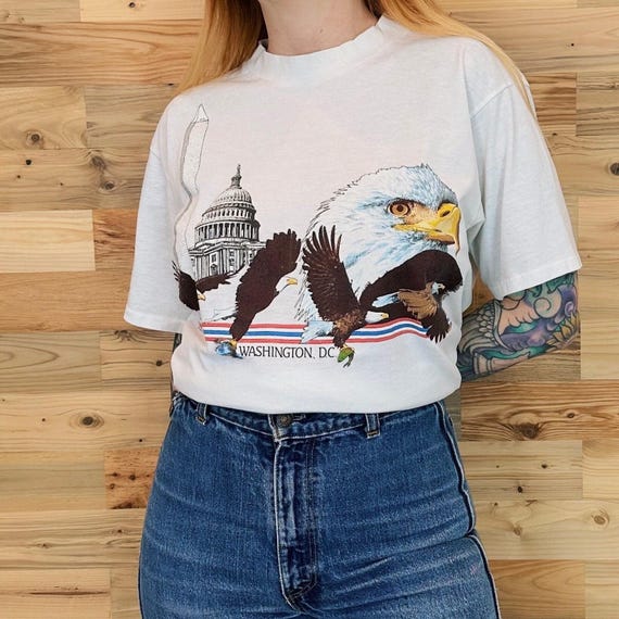 80's Washington DC Vintage Travel Souvenir Tee Shirt T-Shirt