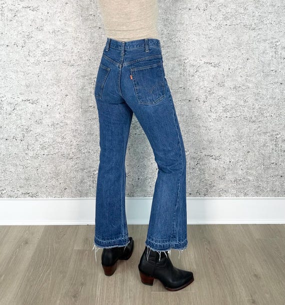60's Levi's Orange Tab Vintage Flare Jeans / Size 26 27