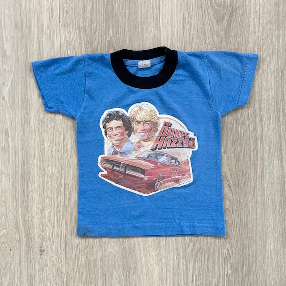 1981 The Dukes of Hazzard Vintage 80's Ringer Tee Shirt / Toddler Size