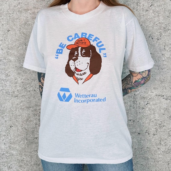 80's Vintage Wetterau Incorporated Safe T. Bernard Company Tee Shirt T-Shirt