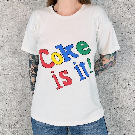 70's Coke Is It! Vintage Coca-Cola Tee Shirt T-Shirt