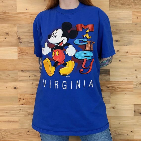 Mickey Mouse Disney Vintage 1990's Virginia Tee Shirt T-Shirt