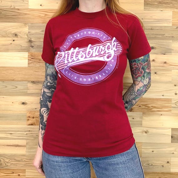80s Pittsburgh Pennsylvania Vintage Travel Tee Shirt T-Shirt