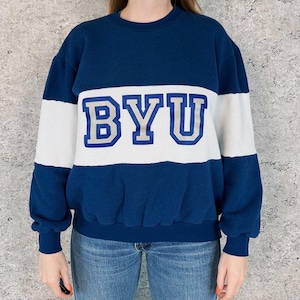 80&#39;s Vintage BYU College Pullover Sweatshirt