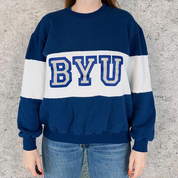 80's Vintage BYU College Pullover Sweatshirt