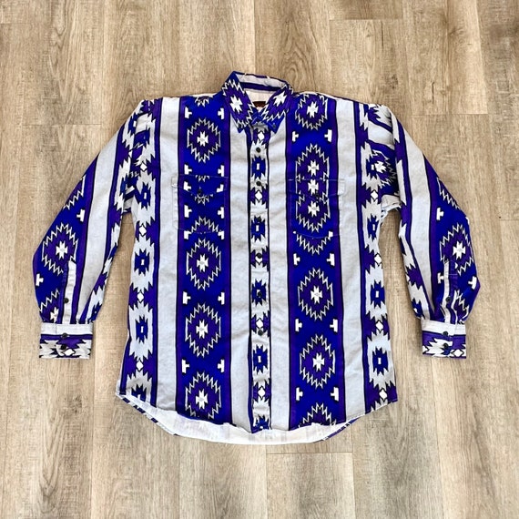 Vintage Western Long Sleeve Rodeo Shirt