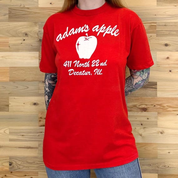 80's Vintage Adam's Apple Bar Decatur Illinois Soft Retro Tee Shirt T-Shirt