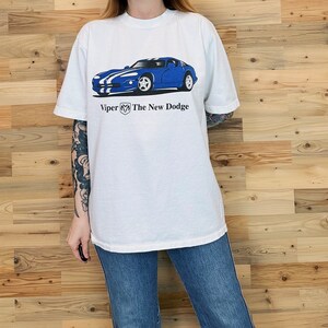 Vintage Dodge Viper Advertisement Promo Tee Shirt T-Shirt image 3
