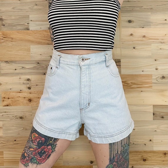 90's Steel Jeans High Rise Shorts / Size 28