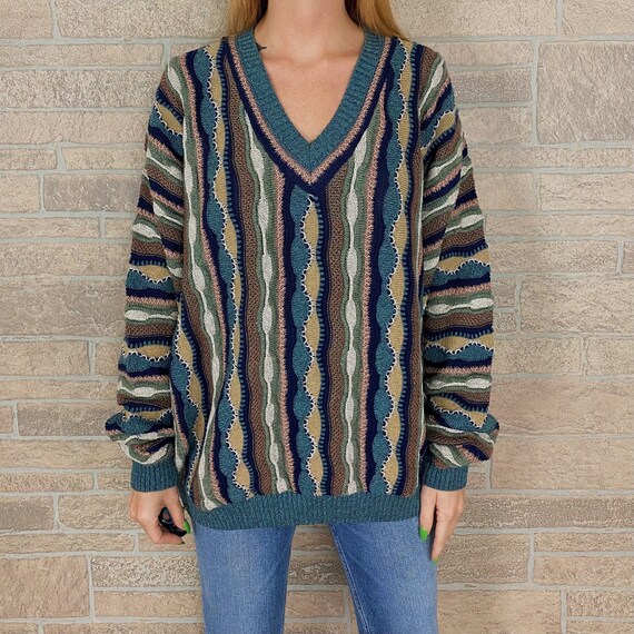 90's Deadstock Textured Woven Knit Sweater