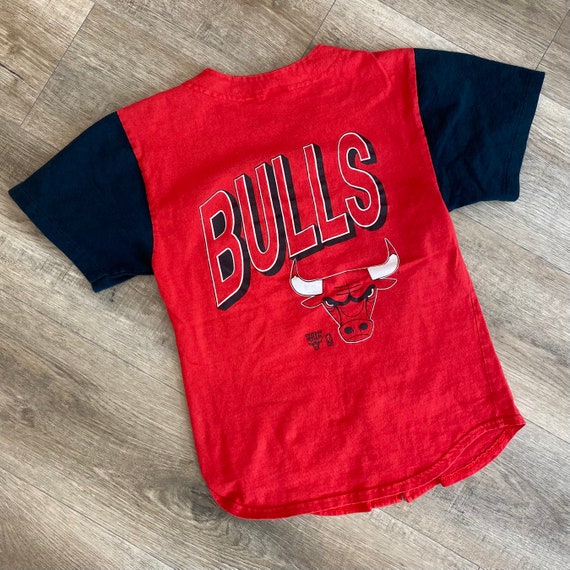 Vintage Chicago Bulls NBA Button Front TShirt Bas… - image 8