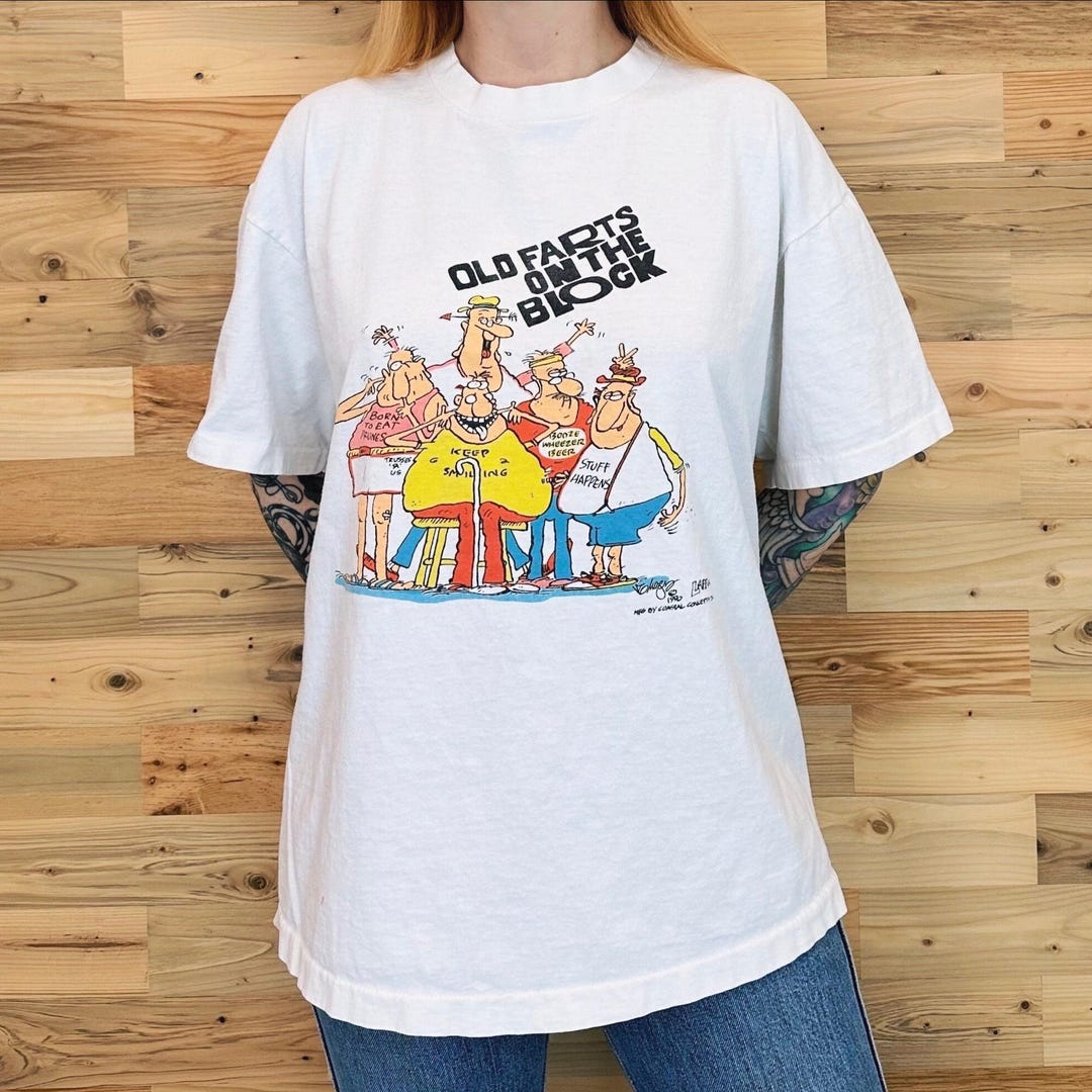 Funny 90's Old Farts on the Block Parody Tee Shirt T-shirt - Etsy