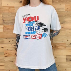 90's Diet Pepsi Vintage 1991 Retro Tee Shirt T-Shirt