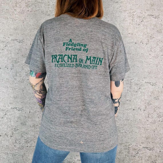 70's Vintage Pracna on Main Minneapolis Oldest Bar and Cafe Tee Shirt T-Shirt