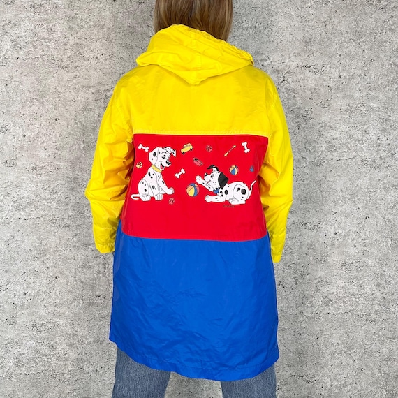 Vintage Disney Colorblock 101 Dalmatians Rain Jacket