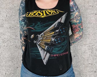 Camiseta sin mangas de la gira Third Stage de la banda de rock de los 80 en Boston