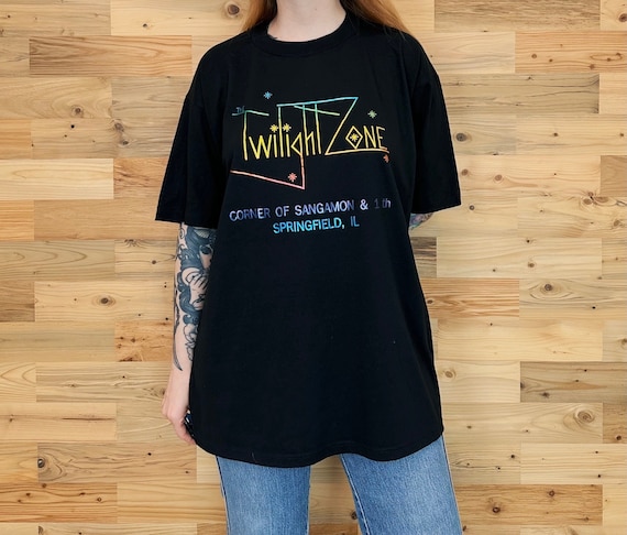 Vintage The Twilight Zone Springfield IL Corner of Sangamon & 11th Tee Shirt T-Shirt