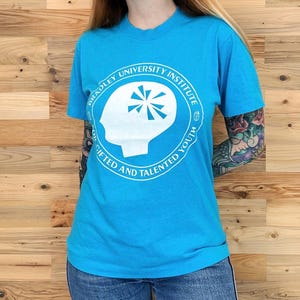 80&#39;s Vintage Bradley University Institute for Gifted and Talented Youth T-Shirt Tee Shirt