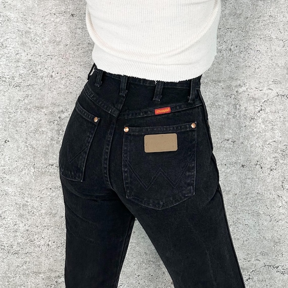 Wrangler Vintage Black Western Jeans / Size 25 26
