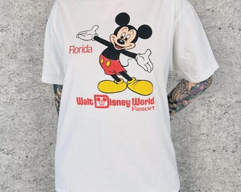 80's Florida Walt Disney World Resort Vintage Tee Shirt T-Shirt