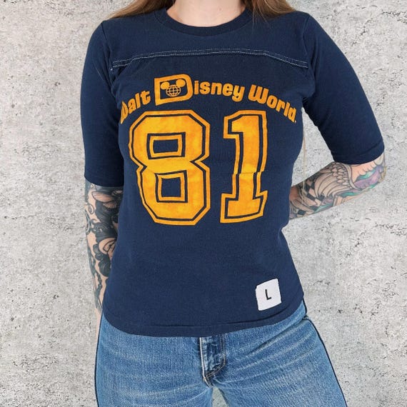 Vintage '81 Walt Disney World Jersey-Style Tee Shirt T-Shirt