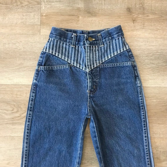 Vintage High Rise 80's Chic Jeans / Size 21 XXS