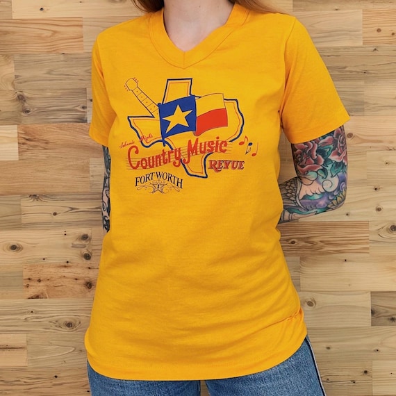 RARE Vintage 70's Johnnie High's Country Music Revue Tee Shirt T-Shirt