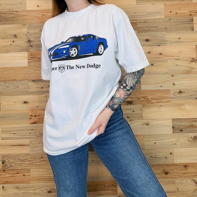 Vintage Dodge Viper Advertisement Promo Tee Shirt T-Shirt image 1