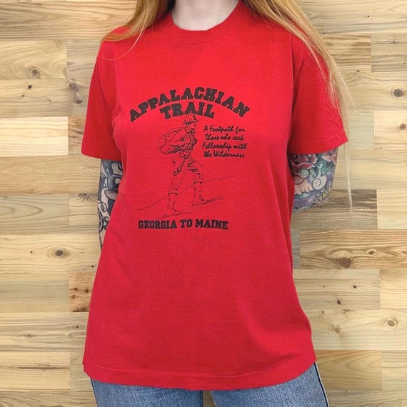 80's Appalachian Trail Soft Retro Vintage Hiking Nature Tee Shirt T-Shirt