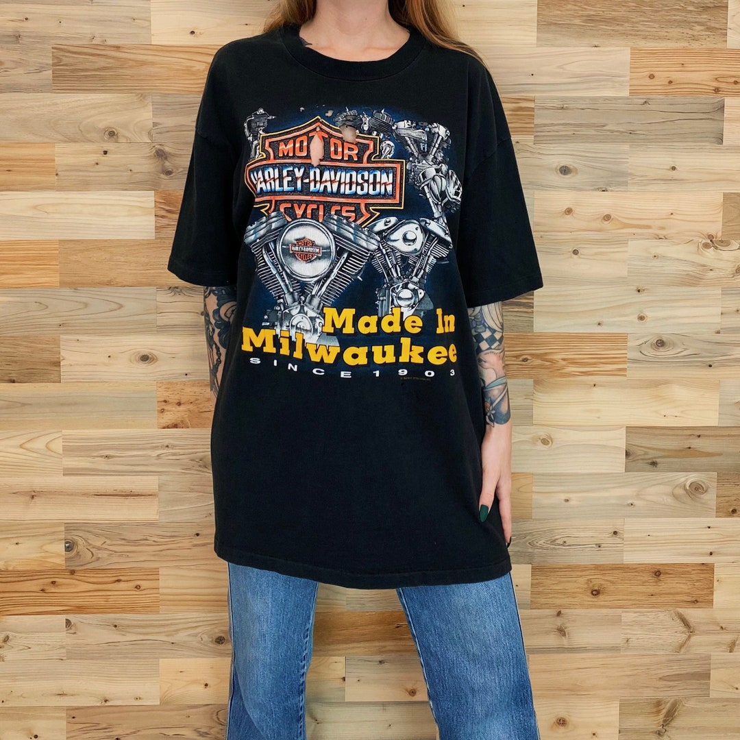 Taz Harley-Davidson Motorcycle Adventure T-Shirt - Vintage