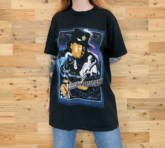 Vintage Stevie Ray Vaughn 1991 In Memoriam Tee Shirt T-Shirt