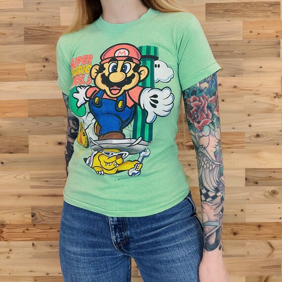 T-shirt Super Mario Bros.3 Nintendo TOKYO Size L From Japan