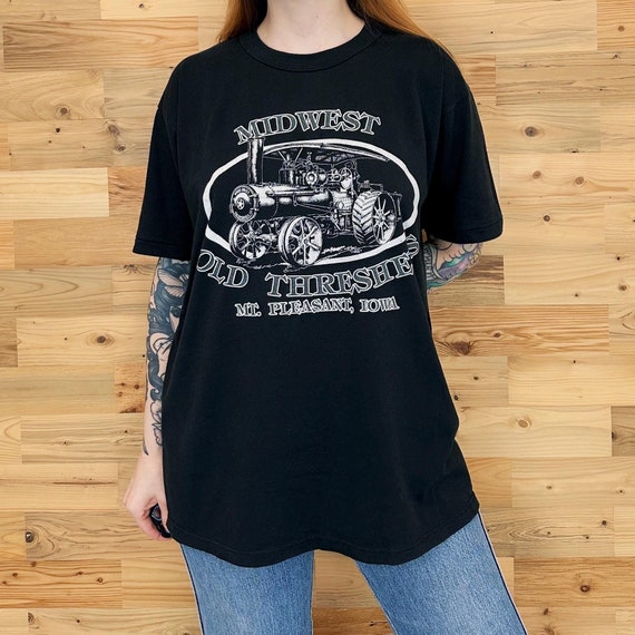 90's Vintage Midwest Old Threshers Mt. Pleasant Iowa Tee Shirt T-Shirt