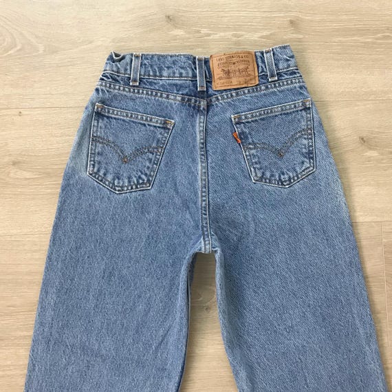 Levi's 350 Orange Tab Vintage Jeans / Tag Size 12 Youth 23" Waist